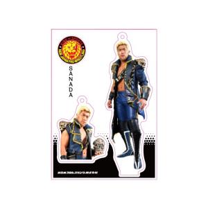 新日本プロレス 引出物 Njpw フィギュアシートキーホルダー 3rd Sanada Model