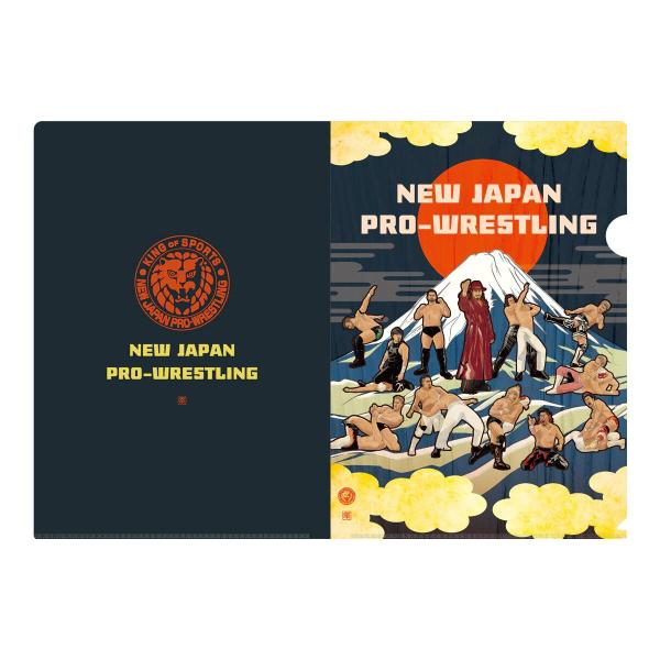「NEW JAPAN PAINTING」クリアファイル＆フレークシールセット (太陽と富士山) 新日...