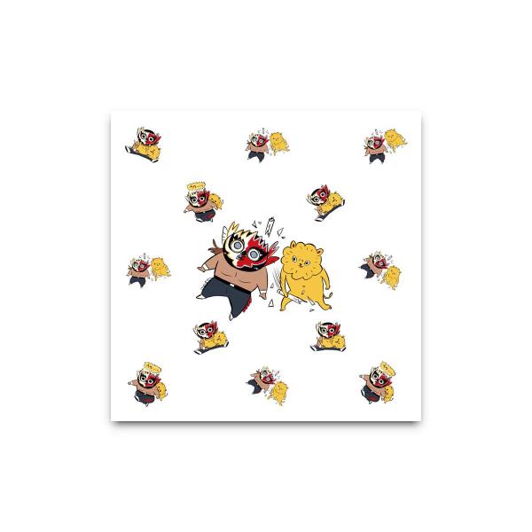 エル・デスペラード × 川尻こだま コラボハンカチ 新日本プロレス NJPW :メール便対応