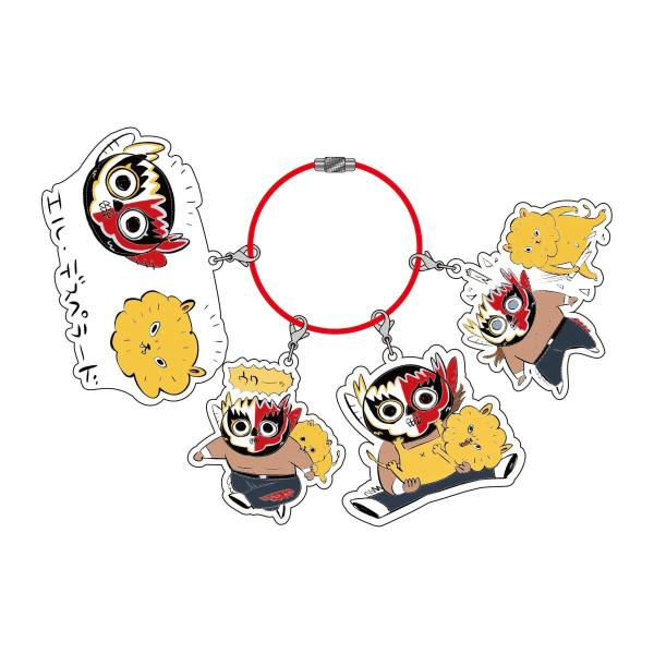 エル・デスペラード × 川尻こだま コラボアクリルキーホルダーセット 新日本プロレス NJPW :メ...