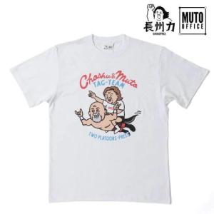 メール便対応: 長州力×武藤敬司 Two Platoons-Press Tシャツ 新日本プロレス NJPW