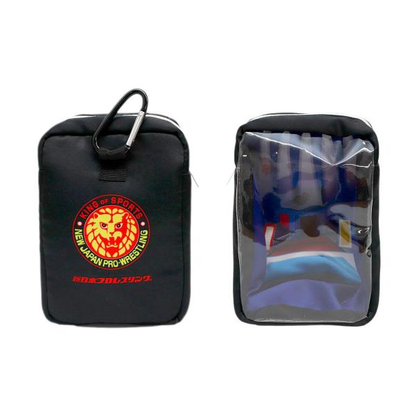 新日本プロレス カラビナ付きクリアポーチ NJPW :メール便対応