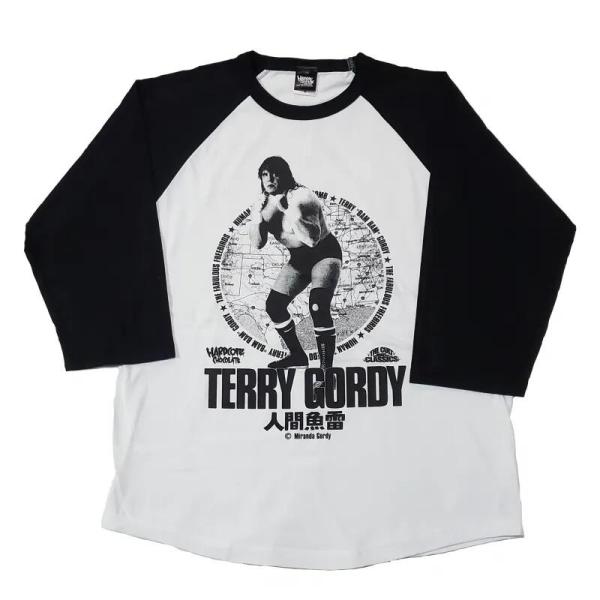 テリー・ゴディ 7分袖ラグランＴシャツ（南部ブラック×ホワイト）Hardcore Chocolate...