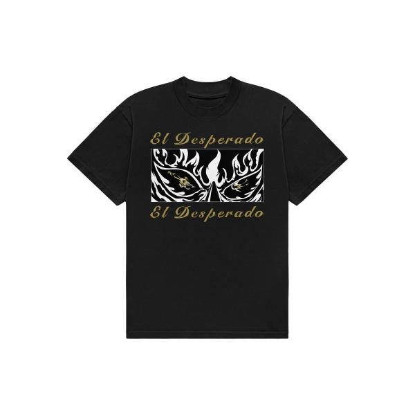 エル・デスペラード×田中かえ コラボTシャツ（ブラック・2026） 新日本プロレス NJPW :メー...