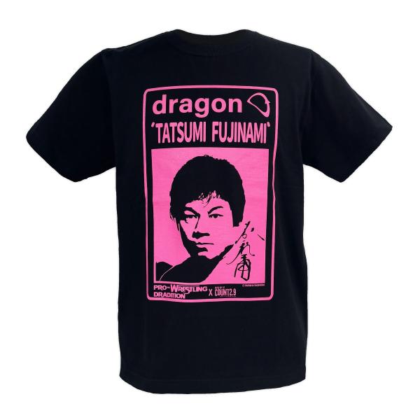 DRAGON 藤波辰爾 x Count2.9 コラボ Tシャツ(ブラック/ピンク) カウント2.9 ...
