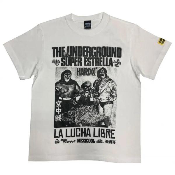 LUCHA LIBRE 空中戦（墨西哥ホワイト）Tシャツ Hardcore Chocolate /ハ...