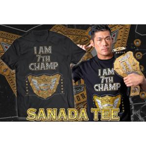 クリアランスセール: メール便対応: SANADA I AM 7TH CHAMP Tシャツ 新日本プロレス NJPW｜bdrop