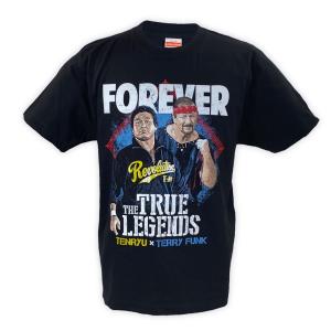 天龍源一郎xスタン・ハンセン Tシャツ (ブラック) 新日本プロレス