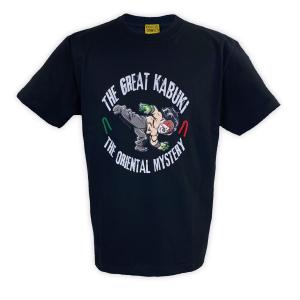 メール便対応: ザ・グレート・カブキ The Oriental Mystery Tシャツ (ブラック) 新日本プロレス NJPW 全日本プロレス｜bdrop