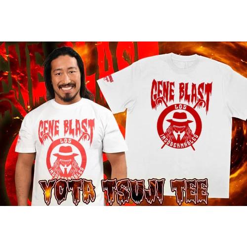 メール便対応: 辻陽太 GENE BLAST Tシャツ (ホワイト) 新日本プロレス NJPW