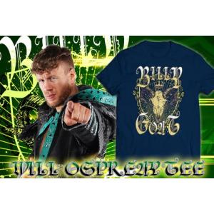 メール便対応: ウィル・オスプレイ BILLY GOAT Tシャツ (ネイビー) 新日本プロレス NJPW｜bdrop