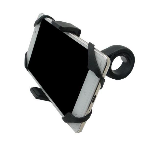 スマホホルダー バイク 自転車 携帯 ハンドル取り付け 便利 快適 サイクルライフ ナビ ブラック
