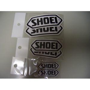 プリントステッカー　SHOEI ショウエイ　黒・青色・青の白文字　80ｍｍサイズ 2枚入り