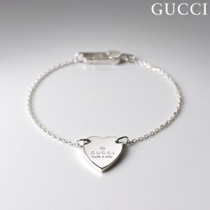 グッチ ブレスレット GUCCI トレードマーク ハート M チェーン ペンダント シルバー925 レディース 223513 J8400 8106 アクセサリー｜be-eight