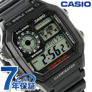 カシオ チプカシ  クオーツ 海外モデル メンズ 腕時計 AE-1200WH-1AVDF CASIO ブラック