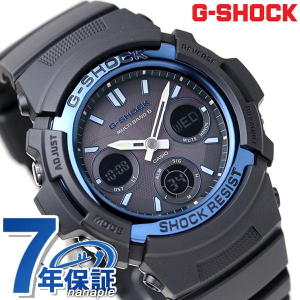 G-SHOCK 電波 ソーラー CASIO AWG-M100A-1AER アナデジ 腕時計 カシオ ...
