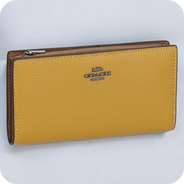コーチ 長財布 メンズ レディース ブランド COACH C8329 QBMWQ イエロー