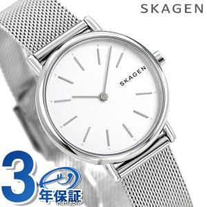 スカーゲン 時計 レディース 腕時計 SKW2692 SKAGEN シグネチャー ホワイト×シルバー｜be-eight