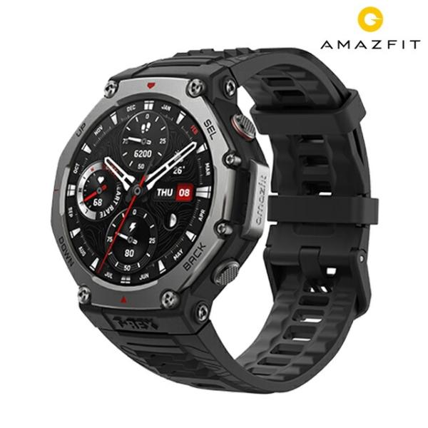 アマズフィット T-Rex 3 充電式クオーツ スマートウォッチ ブランド メンズ Amazfit ...