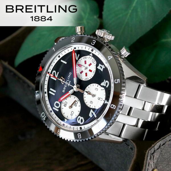 ブライトリング クラシック アヴィ クロノグラフ 42 モスキート 自動巻き 腕時計 ブランド メン...