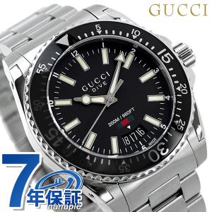 グッチ ダイヴ 40mm 腕時計 メンズ YA136301A GUCCI ブラック｜be-eight