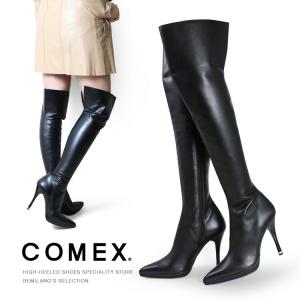 COMEX（コメックス） ブーツ ニーハイブーツ ハイヒール ポインテッド