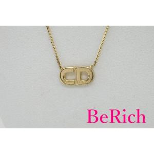 クリスチャン ディオール ロゴ ネックレス ゴールド メッキ Christian Dior 【中古】...