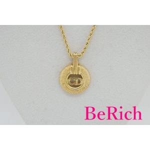 クリスチャン ディオール ロゴ ネックレス ゴールド メッキ Christian Dior 【中古】...