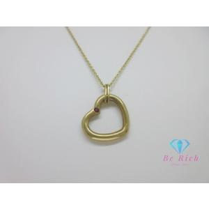 ティファニー TIFFANY＆Co. エルサ ペレッティ ルビー 付 オープン ハート ペンダント ...