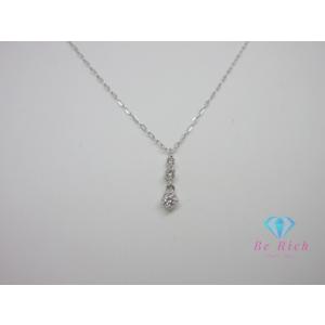 4℃ ヨンドシー K18 WG ダイヤモンド 付 デザイン ネックレス ペンダント 18金 750 ...