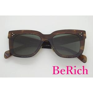 美品 セリーヌ CELINE キム サングラス CL41444 べっ甲 ブラウン スモーク ロゴ ウ...