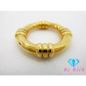 エルメス HERMES ブーエ スカーフ リング 留め ゴールド GP メッキ ロゴ 小物 アクセサ...