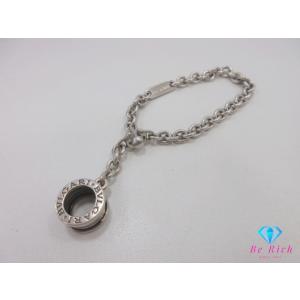 ブルガリ BVLGARI B-zero1 キーチェーン チャーム ロゴ SV 925 シルバー キー...