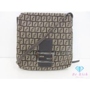 フェンディ FENDI ショルダーバッグ 8BT075 ズッキーノ ブラウン 茶 キャンバス ポシェ...