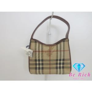 バーバリー BURBERRY ワン ショルダーバッグ ブラウン ノバチェック マルチカラー PVC ...