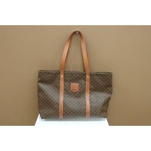 セリーヌ CELINE トートバッグ マカダム レザー ショルダーバッグ 【中古】 bk1364