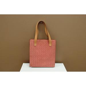 セリーヌ CELINE トートバッグ スエードレザー オレンジ MC00/1 【中古】 bk1513