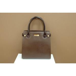 バーバリー ハンドバッグ ブラウン レザー BURBERRY 新品同様 【中古】 bk1892