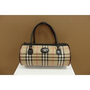 バーバリー ハンドバッグ チェック柄 バッグ ベージュ BURBERRY 【中古】 bk1977