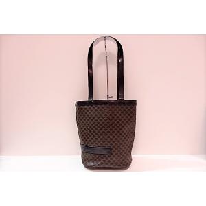 セリーヌ CELINE トートバッグ ショルダーバッグ MC00/2 マカダム ブラゾン ブラウン ...