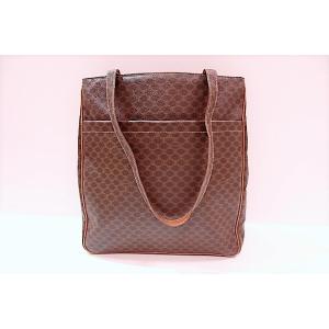 セリーヌ CELINE トートバッグ ショルダーバッグ MC 001 マカダム ブラウン 茶 PVC...