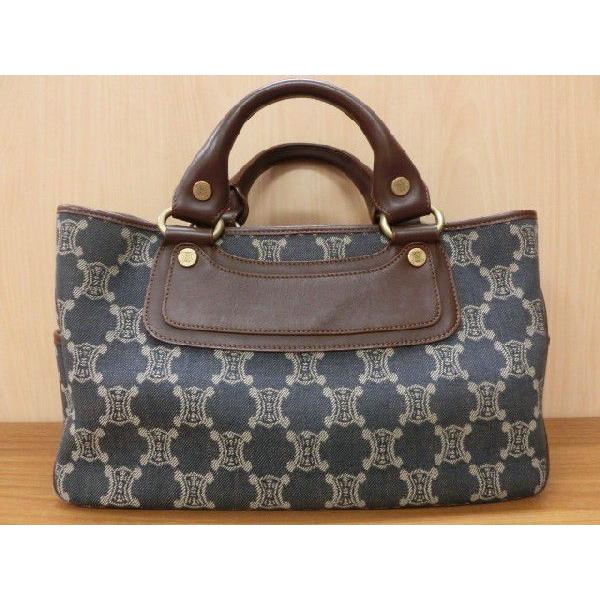 セリーヌ CELINE パリマカダム ブキ―バック インディゴブルーメ ショルダーバック 13402