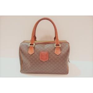 セリーヌ CELINE ミニ ボストンバッグ ハンドバッグ マカダム MC 98/2 ブラウン 茶 ...