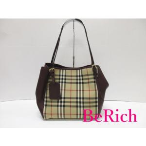 美品 バーバリー BURBERRY ハンドバッグ トートバッグ ノバチェック ロゴ 鞄 【中古】【送...