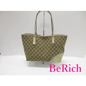 GUCCI（グッチ） トートバッグ GGスプリーム PVC レザー ブラウン