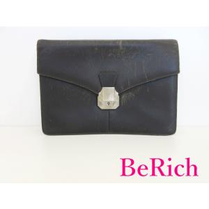 極美品✨MCM クラッチバッグ　セカンドバッグ　ラバー　レザー　黒　ブラック エムシーエム MCM クラッチバッグ セカンドバッグ 総柄 黒 ブラック