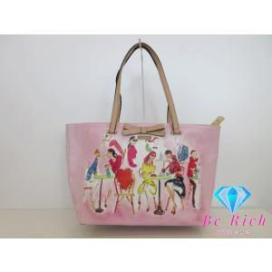 ケイト スペード kate spade トートバッグ ショルダーバッグ ピンク  PVC レザー ハ...