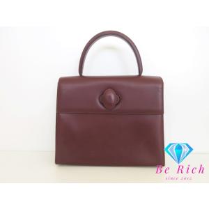 カルティエ Cartier ハンドバッグ マストライン C14 ボルドー レザー バッグ 鞄 レディ...