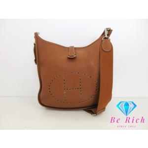 エルメス HERMES エブリン 3 GM ショルダーバッグ T 刻印 ゴールド  シルバー 金具 ...