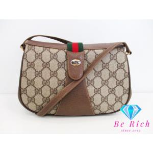 GG グッチ GUCCI ウエストバッグ 28566 ロゴ ベージュ ブラウン